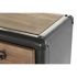 Dulap cu Sertare DKD Home Decor Brad Negru Metal Maro (80 x 40 x 95 cm)