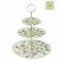 Fructieră DKD Home Decor Verde Bej Metal Porțelan Tradiţional 27 x 27 x 34 cm