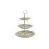Fructieră DKD Home Decor Verde Bej Metal Porțelan Tradiţional 27 x 27 x 34 cm