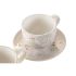 Set de Căni de Cafea DKD Home Decor Verde Bej Metal Dolomite 180 ml