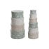 Set de cutii de depozitare, cu posibilitate de stivuire DKD Home Decor Bej Maro Verde Carton (37,5 x 37,5 x 18 cm)