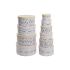 Set de cutii de depozitare, cu posibilitate de stivuire DKD Home Decor animale Rotund Květiny Carton (37,5 x 37,5 x 18 cm)