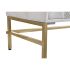 Servantă DKD Home Decor Romb Alb Alamă Lemn de mango (157 x 43 x 84 cm)