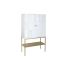 Servantă DKD Home Decor Auriu* Metal Alb Lemn de mango (91 x 44 x 152 cm)