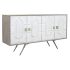 Servantă DKD Home Decor Gri Auriu* Metal Alb Lemn de mango (152 x 43 x 84 cm)