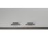 Servantă DKD Home Decor Gri Auriu* Alb Alamă Lemn de mango (93 x 41 x 114 cm)