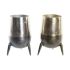 Vază DKD Home Decor 15,5 x 15,5 x 26 cm Argintiu Auriu* Aluminiu Modern (2 Unități)