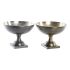 Decorațiune pentru Centrul Mesei DKD Home Decor 25 x 25 x 19 cm Argintiu Auriu* Modern (2 Unități)
