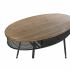 Consolă DKD Home Decor Brad Negru Metal Maro (120 x 65 x 77 cm)