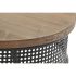 Consolă DKD Home Decor Brad Negru Metal Maro (120 x 65 x 77 cm)