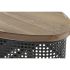 Consolă DKD Home Decor 90,5 x 39 x 78 cm Brad Negru Metal Maro