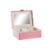 Casetă de Bijuterii DKD Home Decor Roz Lemn MDF 17 x 13 x 8,5 cm