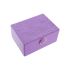Casetă de Bijuterii DKD Home Decor Liliachiu Lemn MDF 17 x 13 x 8,5 cm