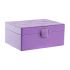 Casetă de Bijuterii DKD Home Decor Liliachiu Lemn MDF 17 x 13 x 8,5 cm