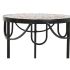 Set de 3 mese DKD Home Decor Albastru Ceramică Negru Forjare 30 x 30 x 69 cm (3 Piese)