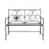 Bancă DKD Home Decor Ceramică Mozaic Negru Metal Multicolor (111 x 54 x 88 cm)