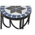 Set de 3 mese DKD Home Decor Negru Ceramică Forjare 30 x 30 x 69 cm (3 Piese)