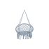 Hamac DKD Home Decor Albastru celest 80 x 63 x 128 cm