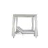 Pat pentru Grădină DKD Home Decor Alb Aluminiu (148 x 188 x 205 cm)