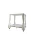 Pat pentru Grădină DKD Home Decor Alb Aluminiu (148 x 188 x 205 cm)