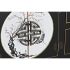 Consolă DKD Home Decor Alb Negru Auriu* Metal Brad Lemn MDF 63 x 28 x 83 cm