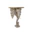 Consolă DKD Home Decor Elefant Alb Gri Auriu* Alamă Lemn de mango 80 x 30 x 96 cm
