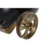Stolní hodiny DKD Home Decor 20,5 x 20,5 x 21,5 cm Negru Auriu* Aluminiu Rășină Colonial