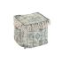 Puff DKD Home Decor Casablanca Albastru Franjuri 40 x 40 x 40 cm
