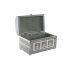 Casetă de Bijuterii DKD Home Decor Verde Argintiu Lemn Aluminiu 25 x 15 x 18 cm