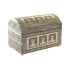 Casetă de Bijuterii DKD Home Decor 25 x 15,5 x 18 cm Șampanie Bej Lemn Aluminiu