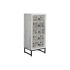 Dulap cu Sertare DKD Home Decor Alb Gri Ceramică Lemn de mango Indian 45 x 35 x 107 cm
