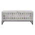 Cufăr DKD Home Decor Ceramică Gri Alb Lemn de mango (116 x 40 x 50 cm)