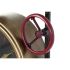 Ceas de Perete DKD Home Decor supape Geam Auriu* Fier (50,5 x 12 x 73 cm)