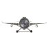 Stolní hodiny DKD Home Decor 42 x 23 x 14 cm Avion Fier (2 Unități)