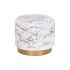 Masa laterală DKD Home Decor Auriu* Alb Fier (50 x 50 x 45 cm)