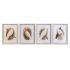 Pânză DKD Home Decor 50 x 2,8 x 65 cm 50 x 65 x 2.8 cm Papagal Cottage (4 Piese)