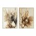 Tablou DKD Home Decor Floare 80 x 4 x 120 cm Scandinav (2 Unități)