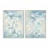 Tablou DKD Home Decor 90 x 4 x 120 cm Frunza a unei plante Scandinav (2 Unități)