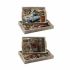 Set de Tăvi DKD Home Decor Multicolor Lemn MDF 40 x 30 x 6 cm (2 Unități)