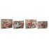 Set de Tăvi DKD Home Decor Multicolor Lemn MDF 40 x 30 x 6 cm (2 Unități)