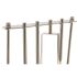 Set Pentru Cocktail DKD Home Decor 25,5 x 9 x 30 cm Natural Argintiu Oțel inoxidabil Salcâm