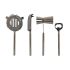Set Pentru Cocktail DKD Home Decor 37 x 9 x 18 cm Argintiu Oțel inoxidabil