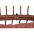 Canapea de grădină DKD Home Decor 99 x 71 x 147 cm Metal Teracotă ratan sintetic Alb