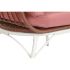 Canapea de grădină DKD Home Decor 99 x 71 x 147 cm Metal Teracotă ratan sintetic Alb