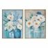 Pânză DKD Home Decor 60 x 3,5 x 80 cm Vază Shabby Chic (2 Unități)