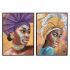 Pânză DKD Home Decor 60 x 3,5 x 80 cm Colonial Africană (2 Unități)