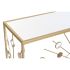 Consolă DKD Home Decor Geam Negru Auriu* Metal 120 x 35 x 80 cm