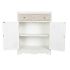 Dulap DKD Home Decor Alb Natural Geam Brad 86 x 40 x 180 cm 80 x 42 x 180 cm