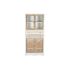 Dulap DKD Home Decor Alb Natural Geam Brad 86 x 40 x 180 cm 80 x 42 x 180 cm