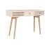 Consolă DKD Home Decor Brad Natural Alb 120 x 35 x 80 cm